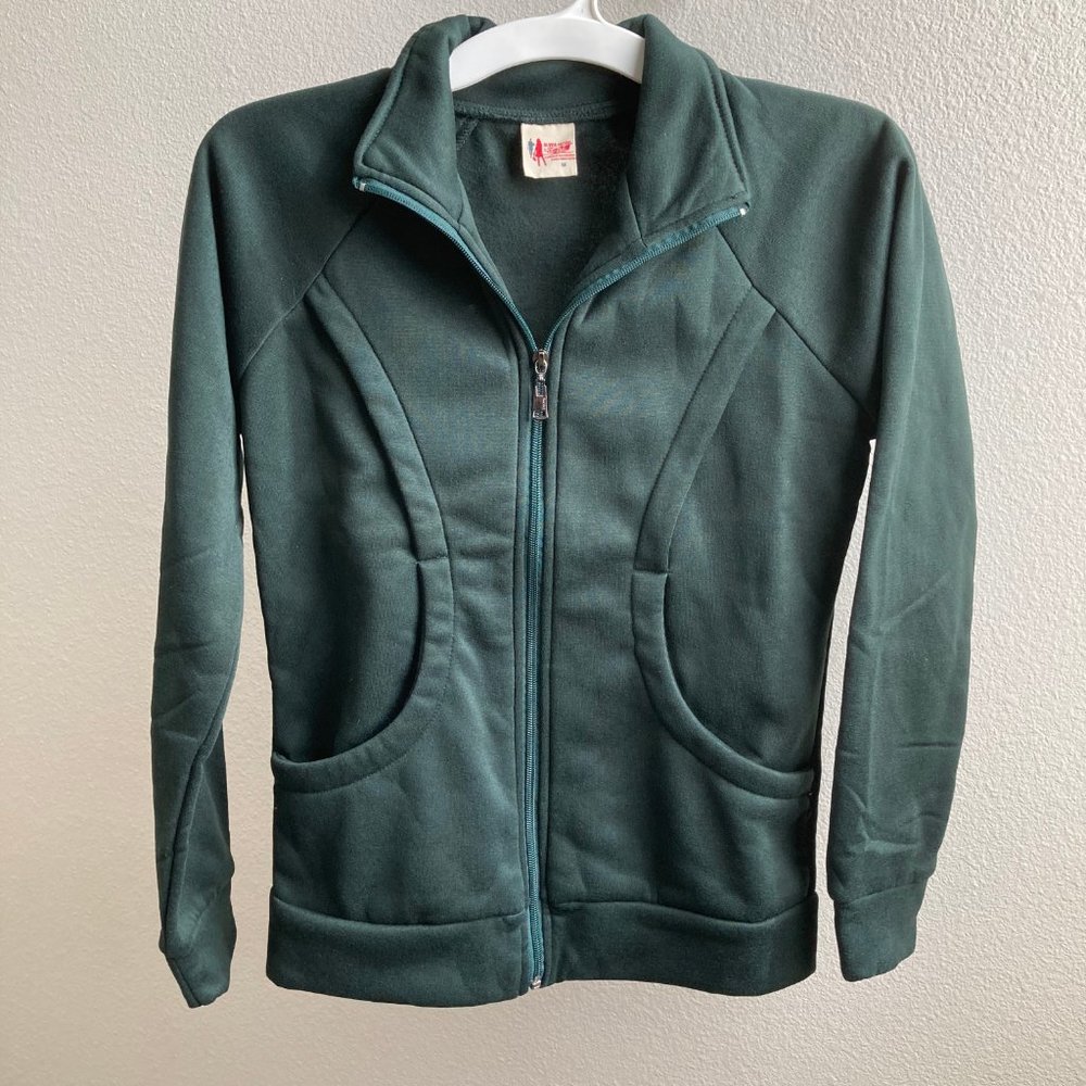 NWOT Vintage Super Model Turquoise Track Jacket